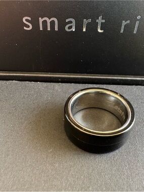 Smart Ring Gun Metal-Size 10